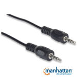 Cable Audio 3,5" M/M 1,80m Bolsita Manhattan - Imagen 2