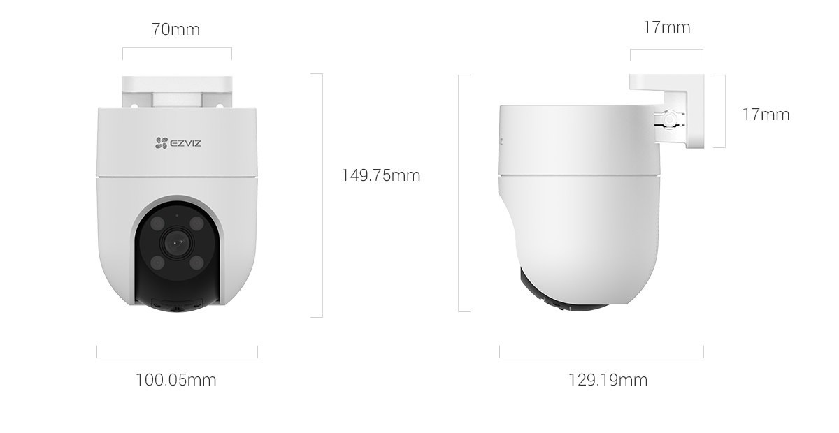 913c8cafa0935e301c7a7210e578a0310699826aa880b3c5.jpg Camara Wifi Ezviz PTZ CS-H8C 2MP 1080P con seguimiento - Imagen 1