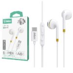 Auriculares Inkax USB tipo-C blancos
