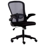 Silla de oficina Weir Negra con posabrazos