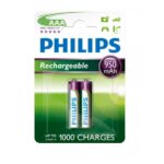 Pilas recargables Philips AAA 950mAh X2