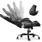 Silla Gamer Lumax ROM negro/blanco