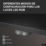 Escritorio gamer RGB Brateck con espejos - Imagen 3