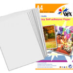 Papel wox glossy fotográfico a4 - autoadhesivo 128grs. X 20 uds.