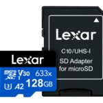 Memoria microSDXC Lexar 128GB 633x UHS-I Blue Series
