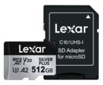Memoria microSDXC Lexar Pro 512GB Silver Plus