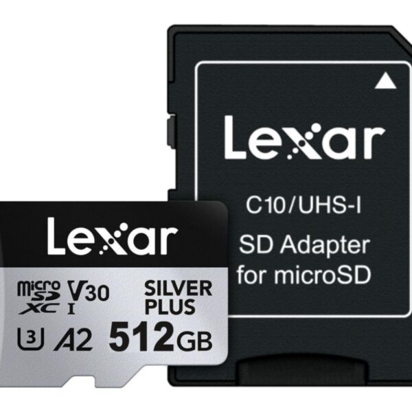 Memoria microSDXC Lexar Pro 512GB Silver Plus