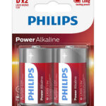 Pilas alcalinas Philips D 1.5V Blister x 2 unidades