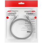 Cable Patchcord Hikvision Cat6 Gris 3 Metros