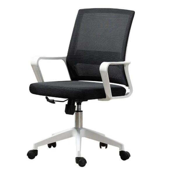 Silla de oficina Ryan negro y blanco