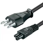 Cable de Poder Tipo Mickey 3 en Línea 1.2m