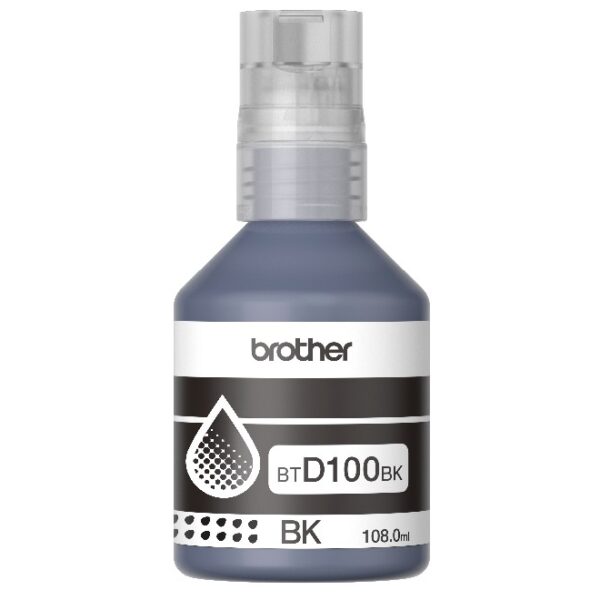 Botella tinta Brother BTD100BK Negra