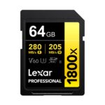 Memoria SDXC Lexar Pro 1800X 64GB UHS-II Gold Series