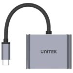 HUB USB-C Unitek 4 en 1 Dual Display, PD 100w