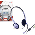 Auriculares Genius HS-02B con micrófono azul