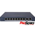 Switch PoE Hikvision PRO 10 puertos gigabit 110w admin.