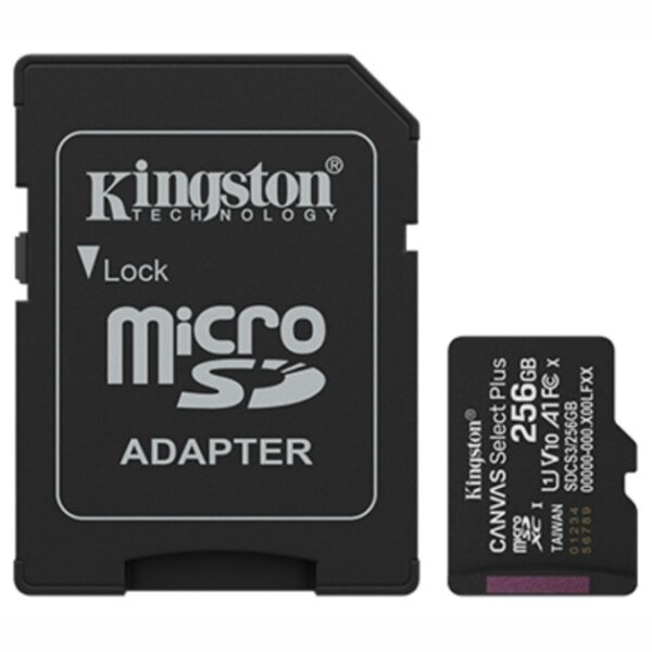 Memoria MicroSD Kingston Select Plus 256GB clase 10