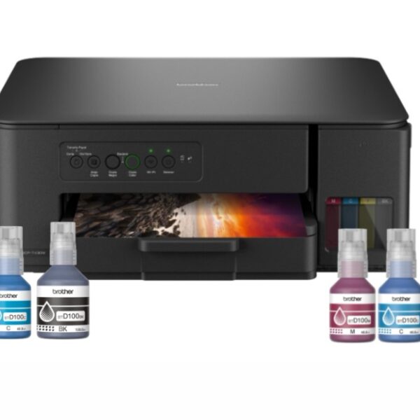 Impresora Brother Multifunción Wi-Fi + Botellas de recarga extra