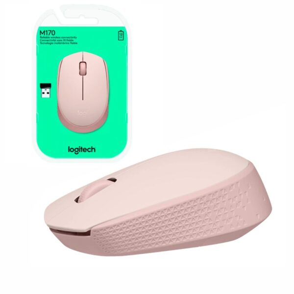 Mouse  Logitech M170 inalámbrico rosado