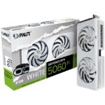 Tarjeta Video Palit RTX 5060Ti OC 8GB blanca - Imagen 3