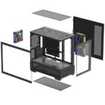 Gabinete Deepcool CG380 3F negro - Imagen 2
