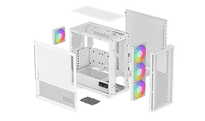 913c8cafa0935e301c7a7210e578a0313a659b626450647a.jpg Gabinete Deepcool CH560 Digital Blanco - Imagen 1