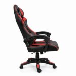 Silla Gamer ergonómica con masajes negra y roja - Imagen 3