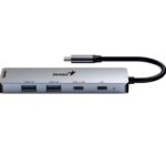 Hub Genius USB-C a USB-A, USB-C y HDMI