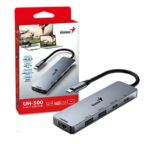 Hub Genius USB-C a USB-A, USB-C y HDMI - Imagen 2