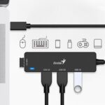 Hub Genius USB-C a 4 USB-A 3.0