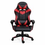 Silla Gamer ergonómica con masajes negra y roja