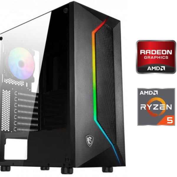 Equipo Gamer Ryzen 5 5600GT, 16GB, 500GB, Gráficos Radeon
