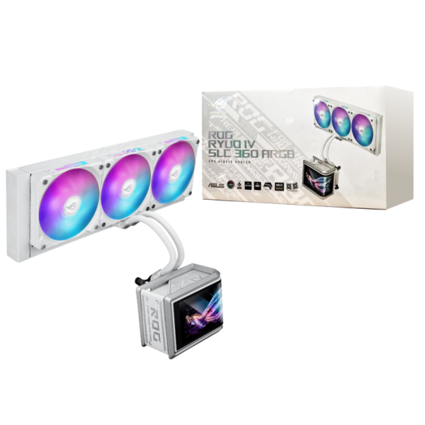 Cooler Liquido Asus ROG Ryuo IV SLC 360 ARGB blanco