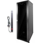 Rack Hikvision 18U + PDU de 6 unidades