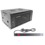 Rack Hikvision 4U + PDU de 6 unidades