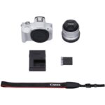 Cámara Mirrorless Canon EOS R50 con Lente 18-45mm Blanca - Imagen 3