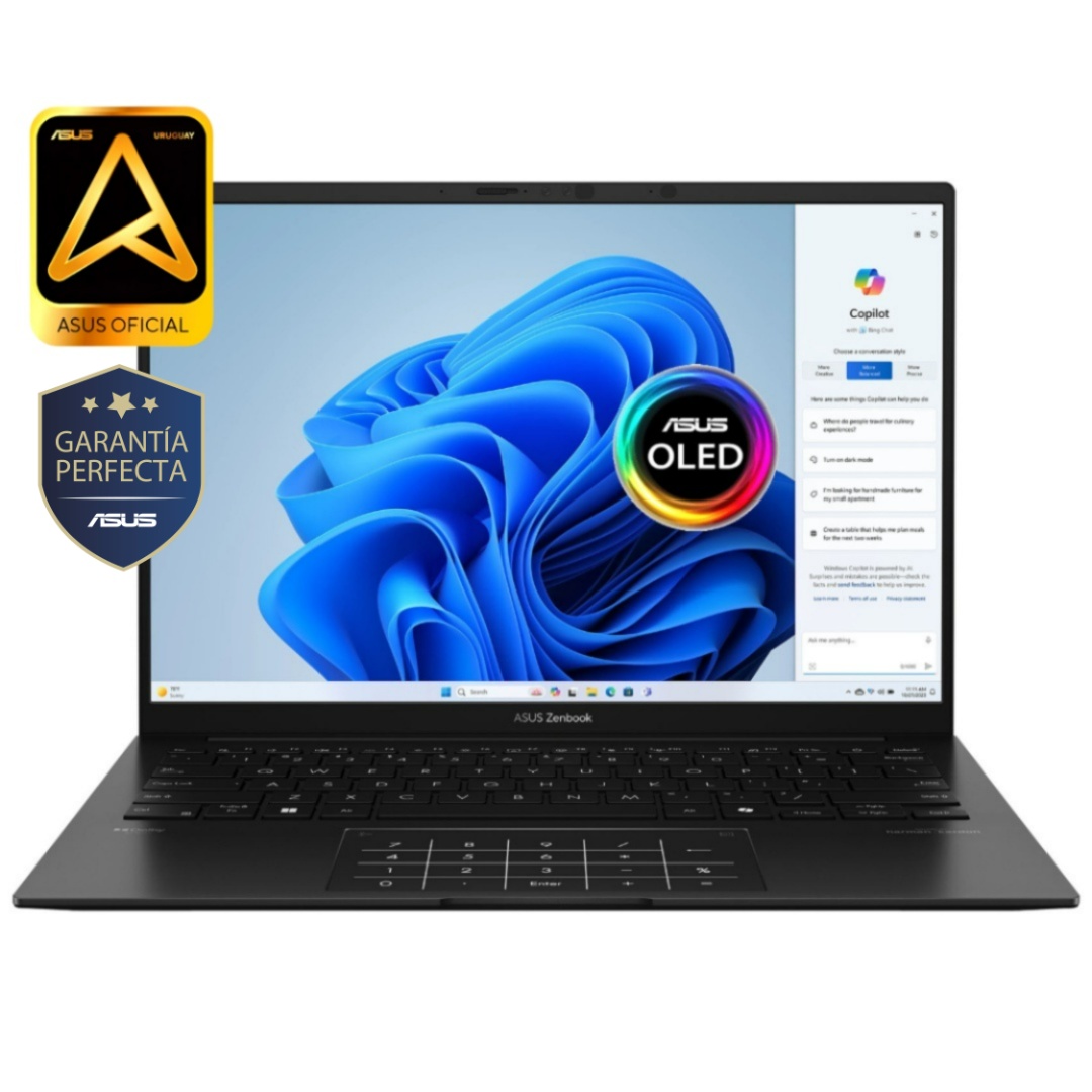 913c8cafa0935e301c7a7210e578a031e436c00b4ffc7243.jpg Notebook Asus Zenbook Ryzen AI 7 445 4.6Ghz, 16GB, 1TB SSD, 14" OLED - Imagen 1