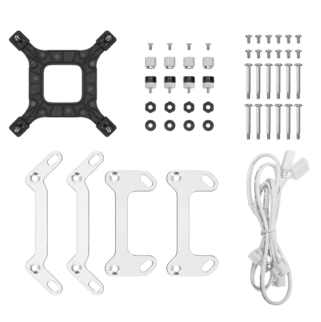 913c8cafa0935e301c7a7210e578a0313d1bcdf091741ff4.png Cooler Liquido DeepCool LM360 Pantalla LCD ARGB Blanco - Imagen 1